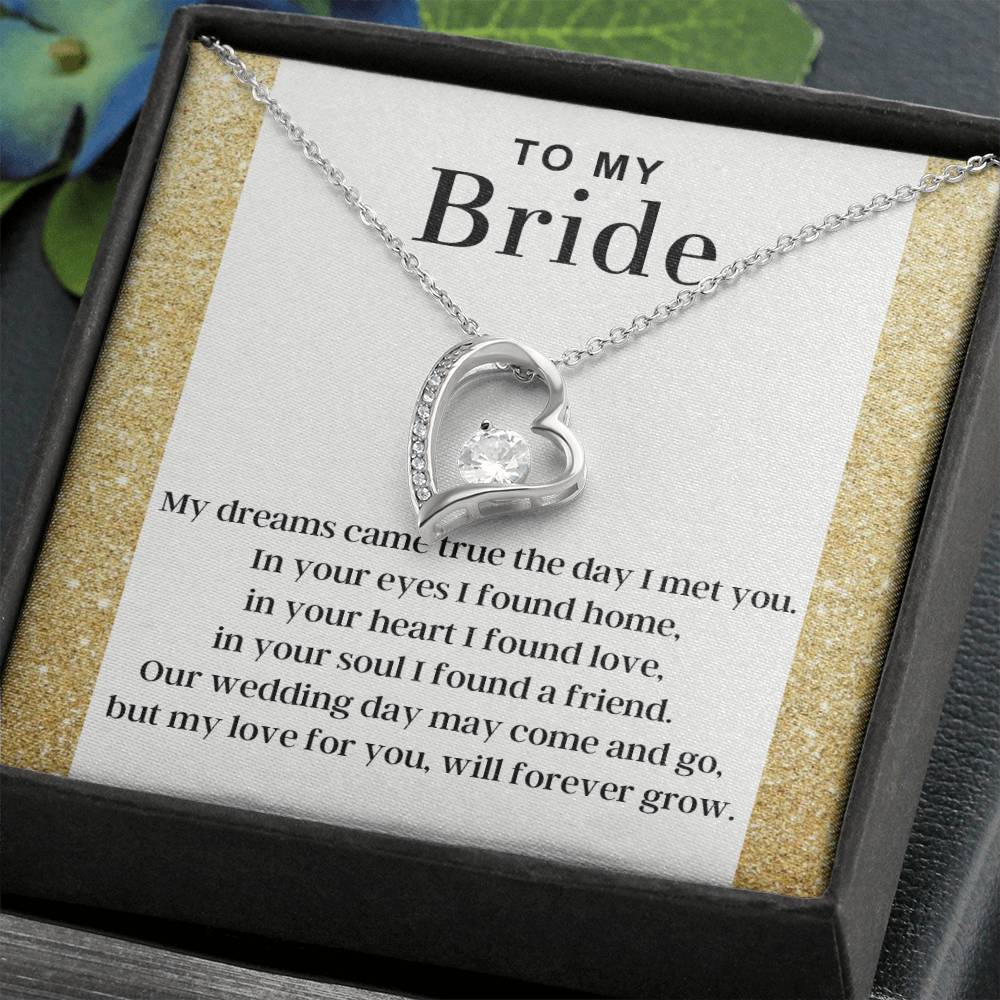 My Love For You - Forever Love Necklace For Bride