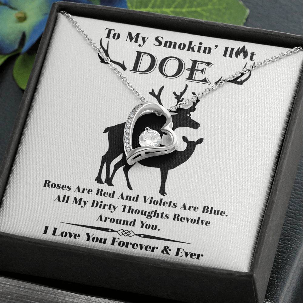 Roses Are Red - Forever Love Necklace For Her