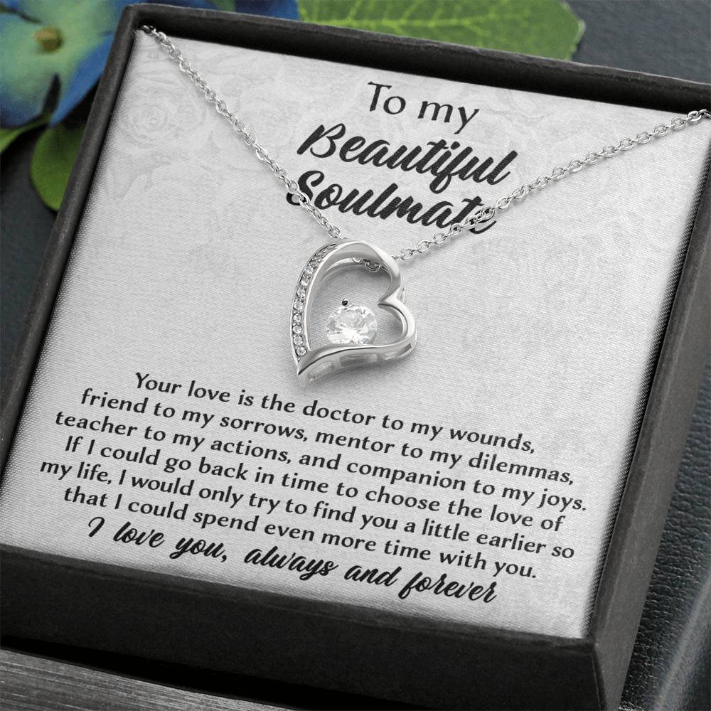 If I Could Go Back In Time - Forever Love Necklace For Soulmate