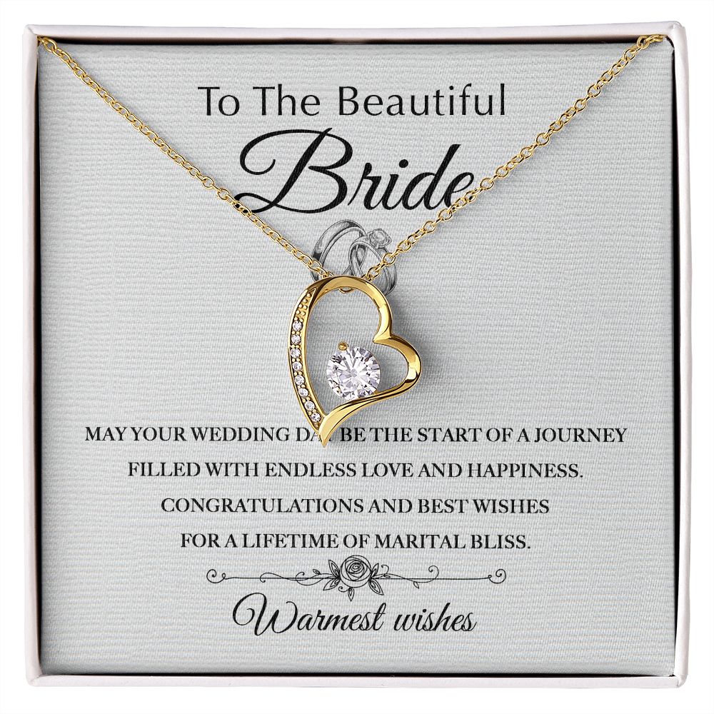 Lifetime Of Marital Bliss - Forever Love Necklace For Bride