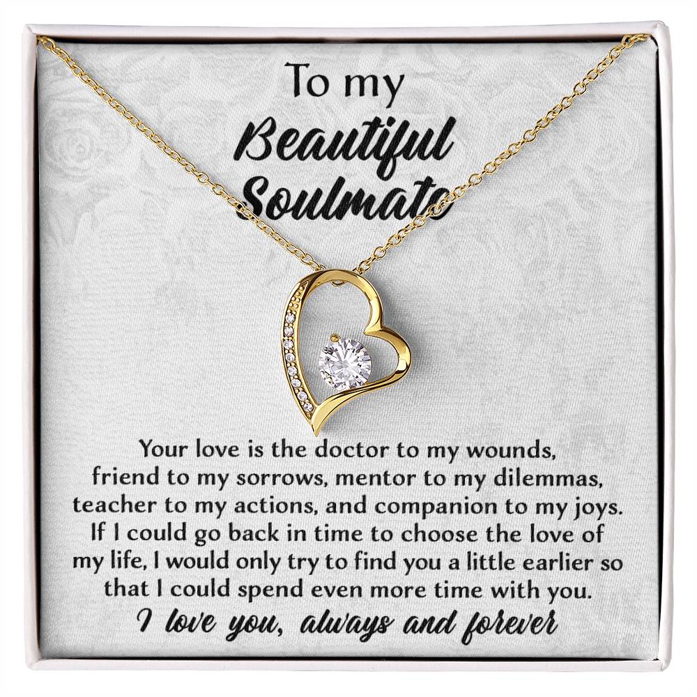 If I Could Go Back In Time - Forever Love Necklace For Soulmate