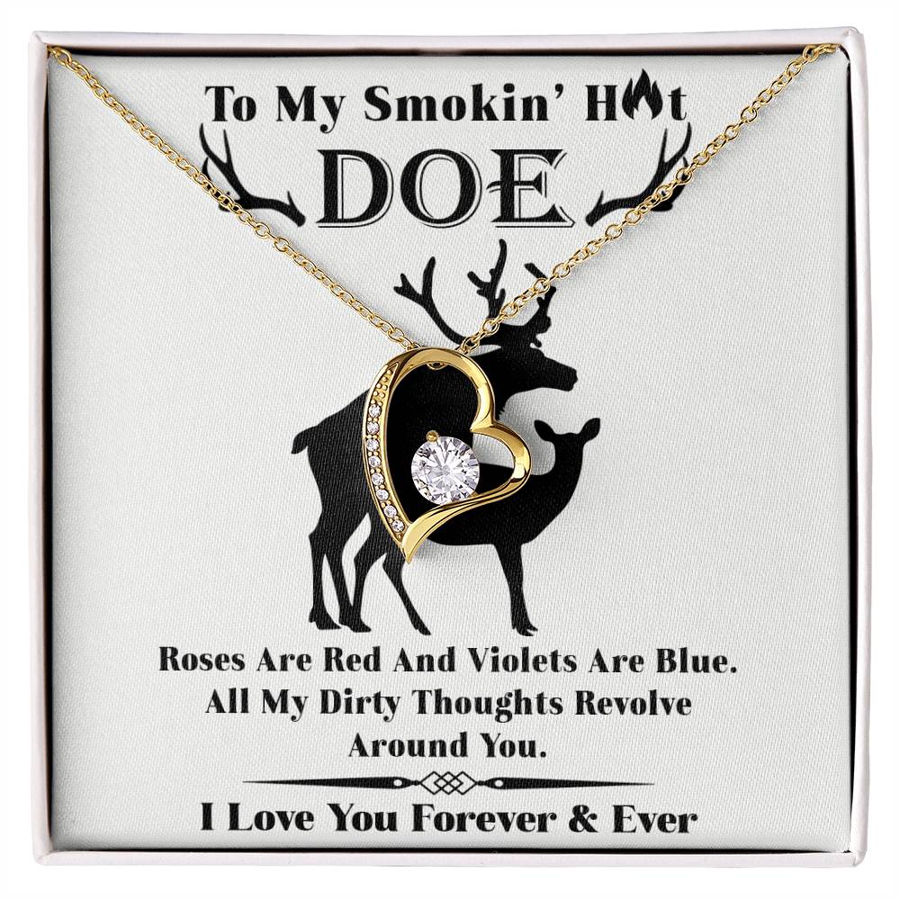Roses Are Red - Forever Love Necklace For Her