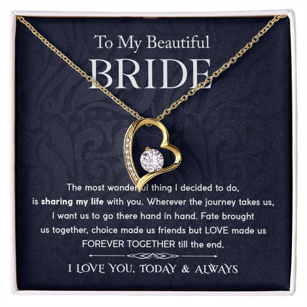 Forever Together - Forever Love Necklace For Bride