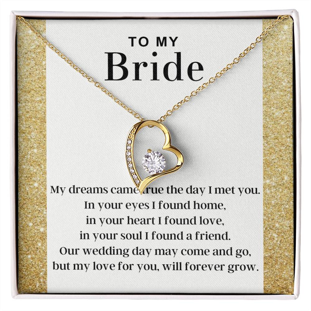 My Love For You - Forever Love Necklace For Bride