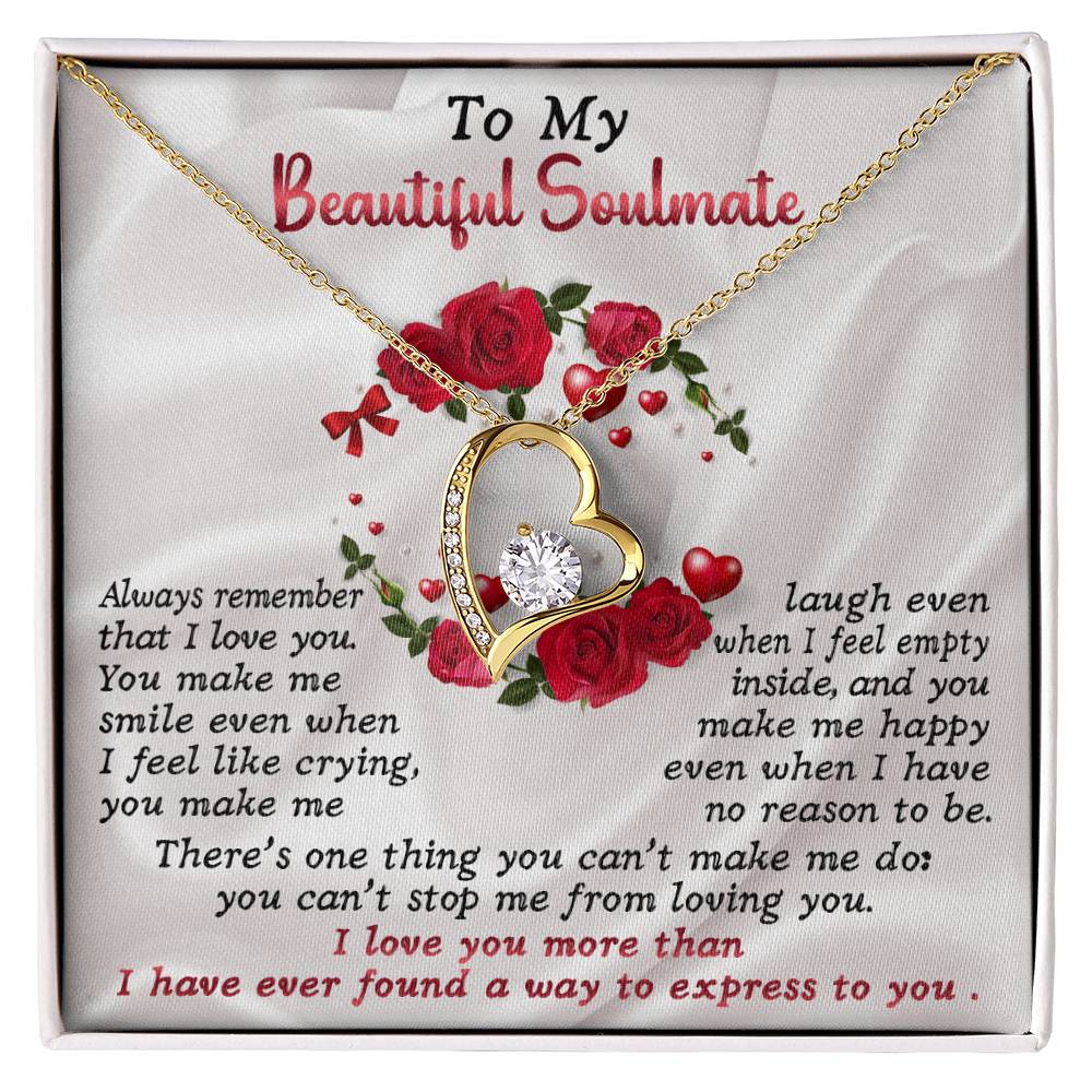 Can't Stop Me From Loving You - Forever Love Necklace For Soulmate