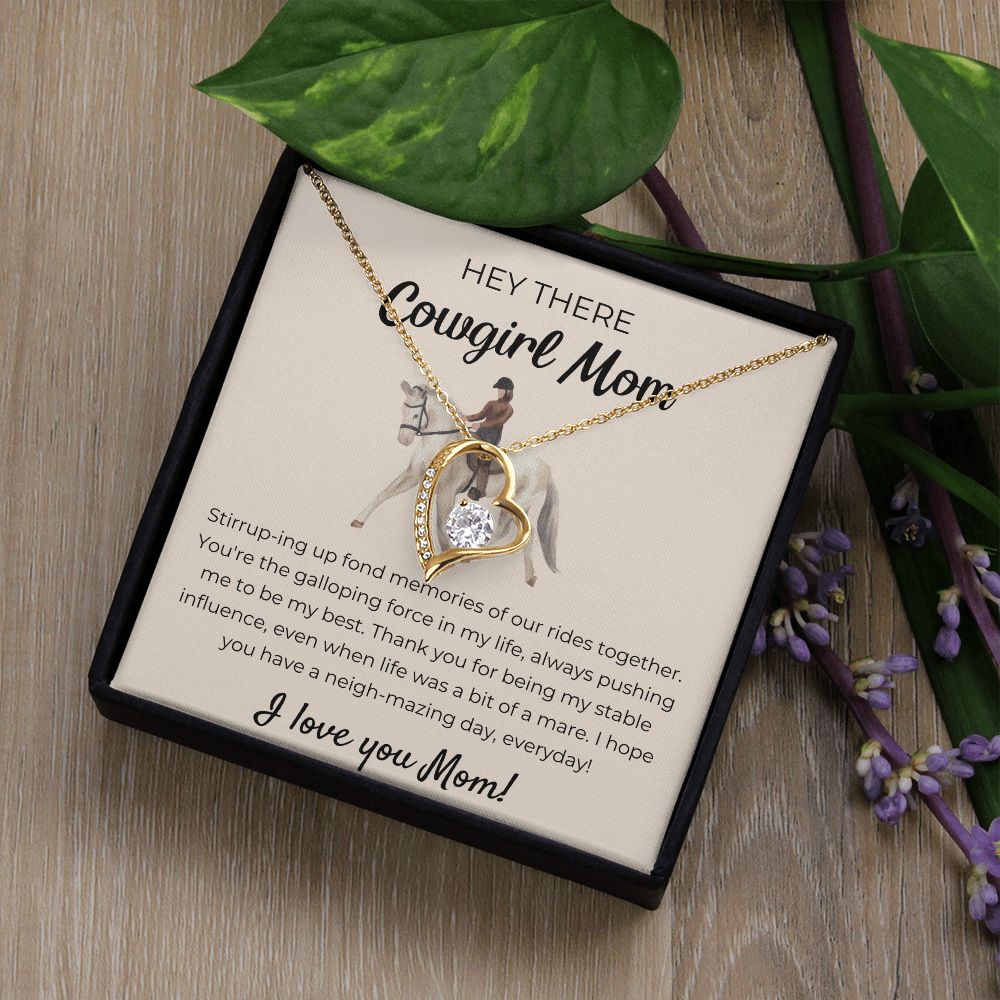 Forever Love Necklace For Cowgirl Mom
