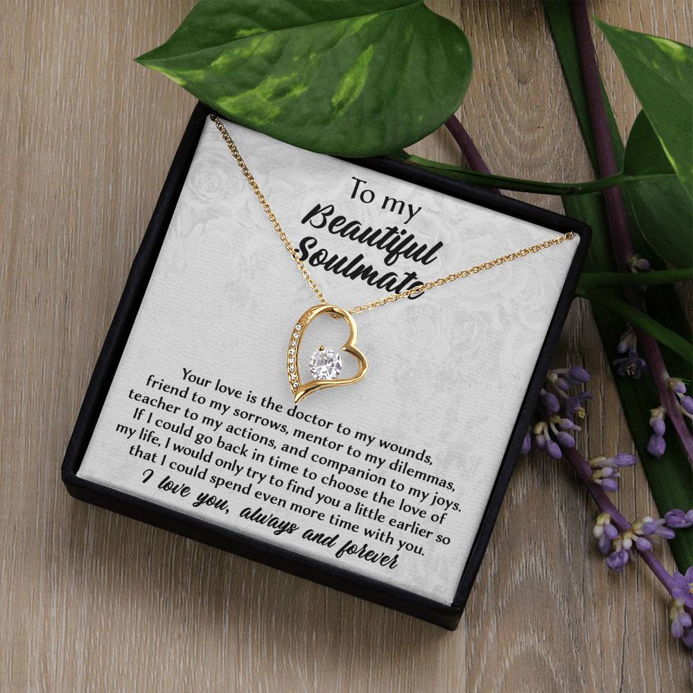 If I Could Go Back In Time - Forever Love Necklace For Soulmate