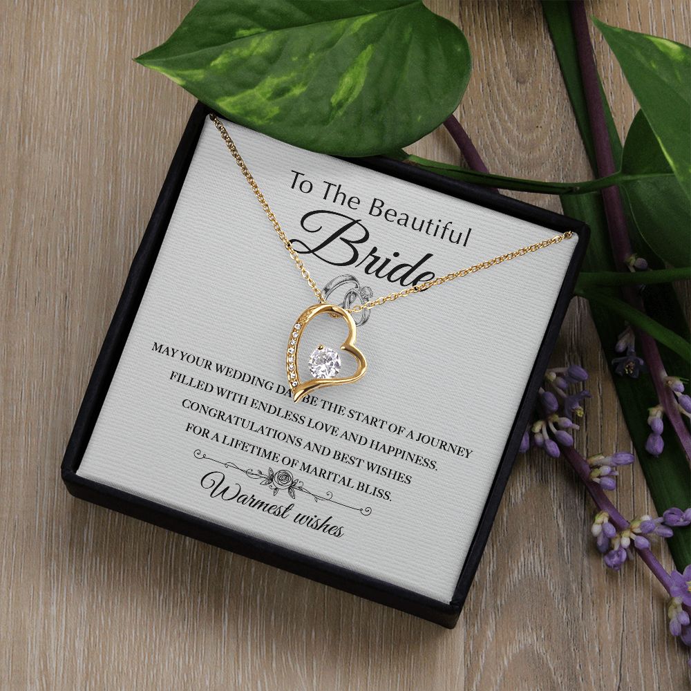 Lifetime Of Marital Bliss - Forever Love Necklace For Bride
