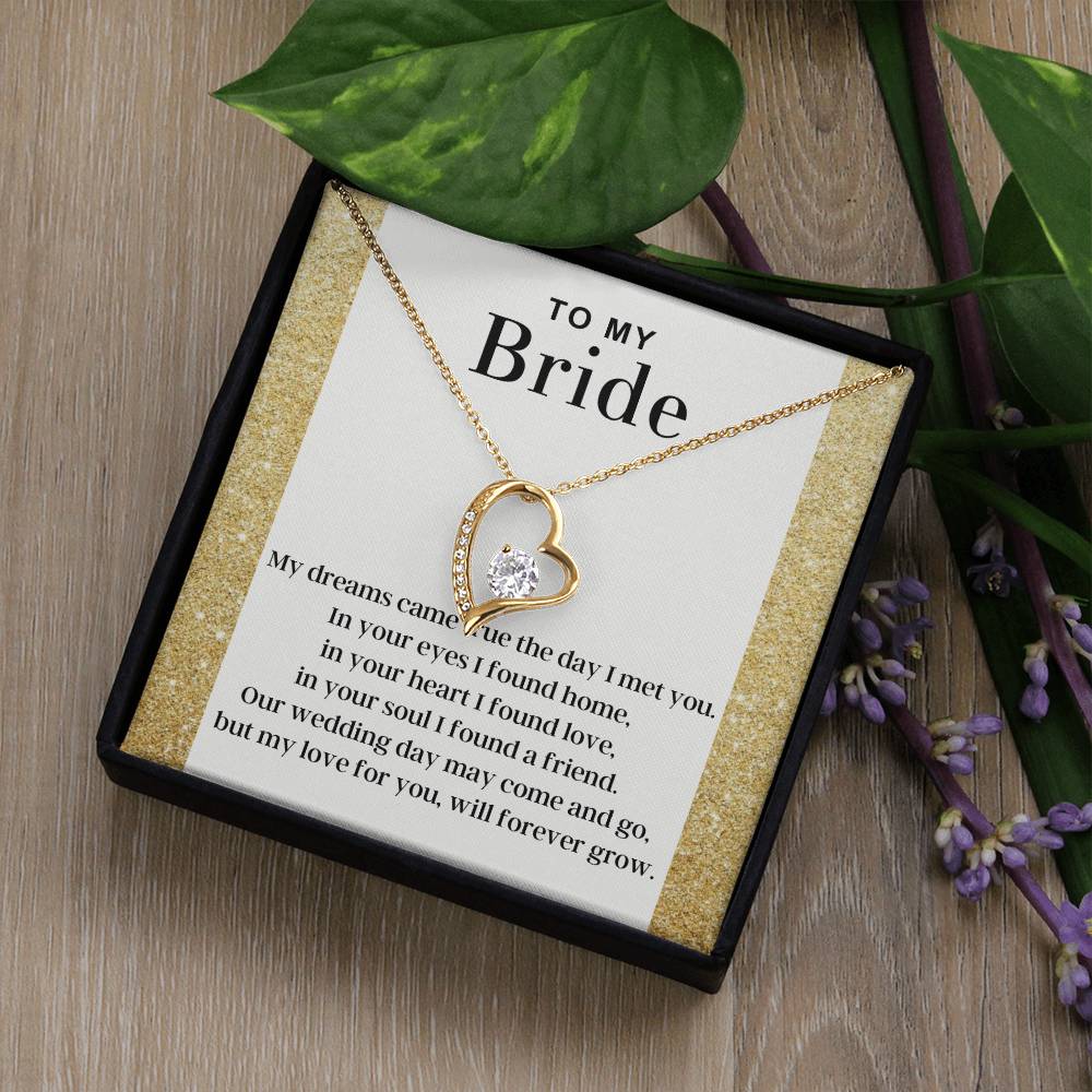 My Love For You - Forever Love Necklace For Bride