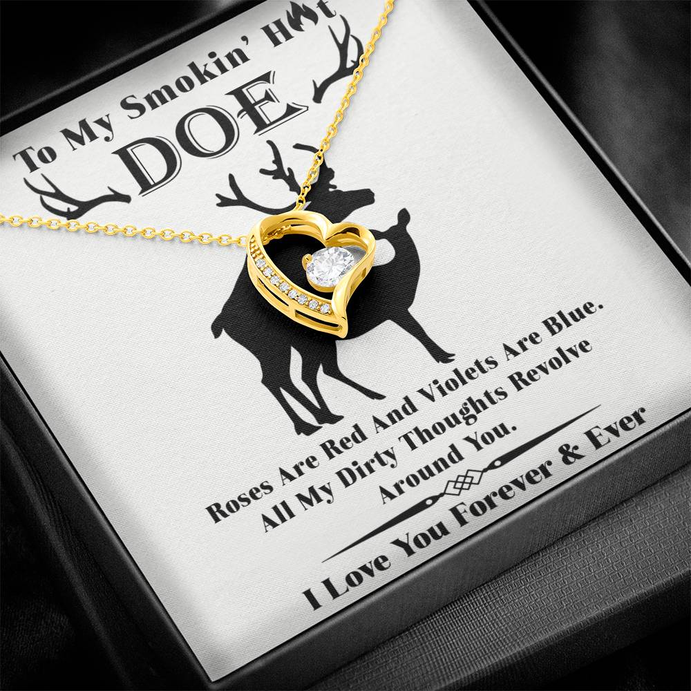 Roses Are Red - Forever Love Necklace For Her