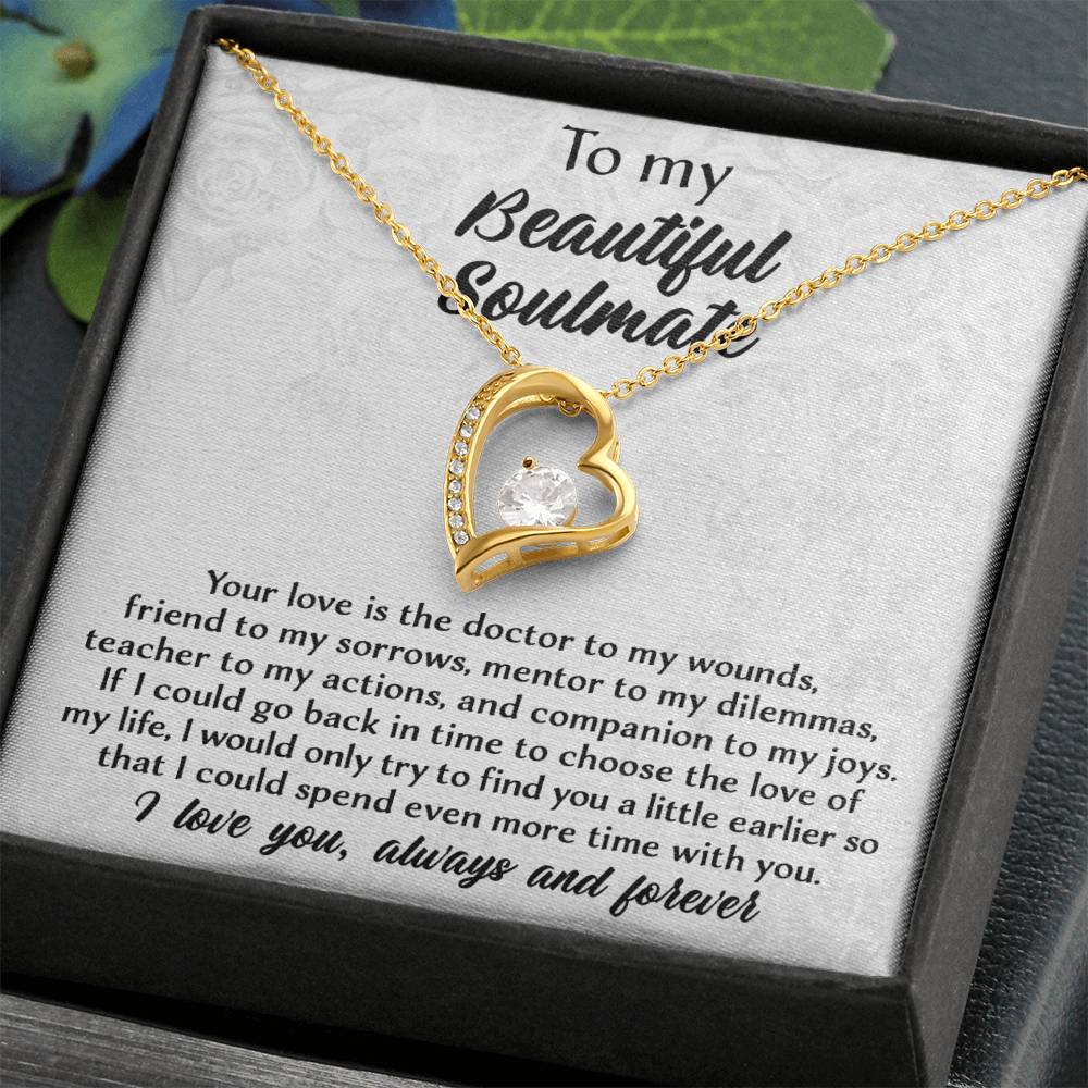 If I Could Go Back In Time - Forever Love Necklace For Soulmate
