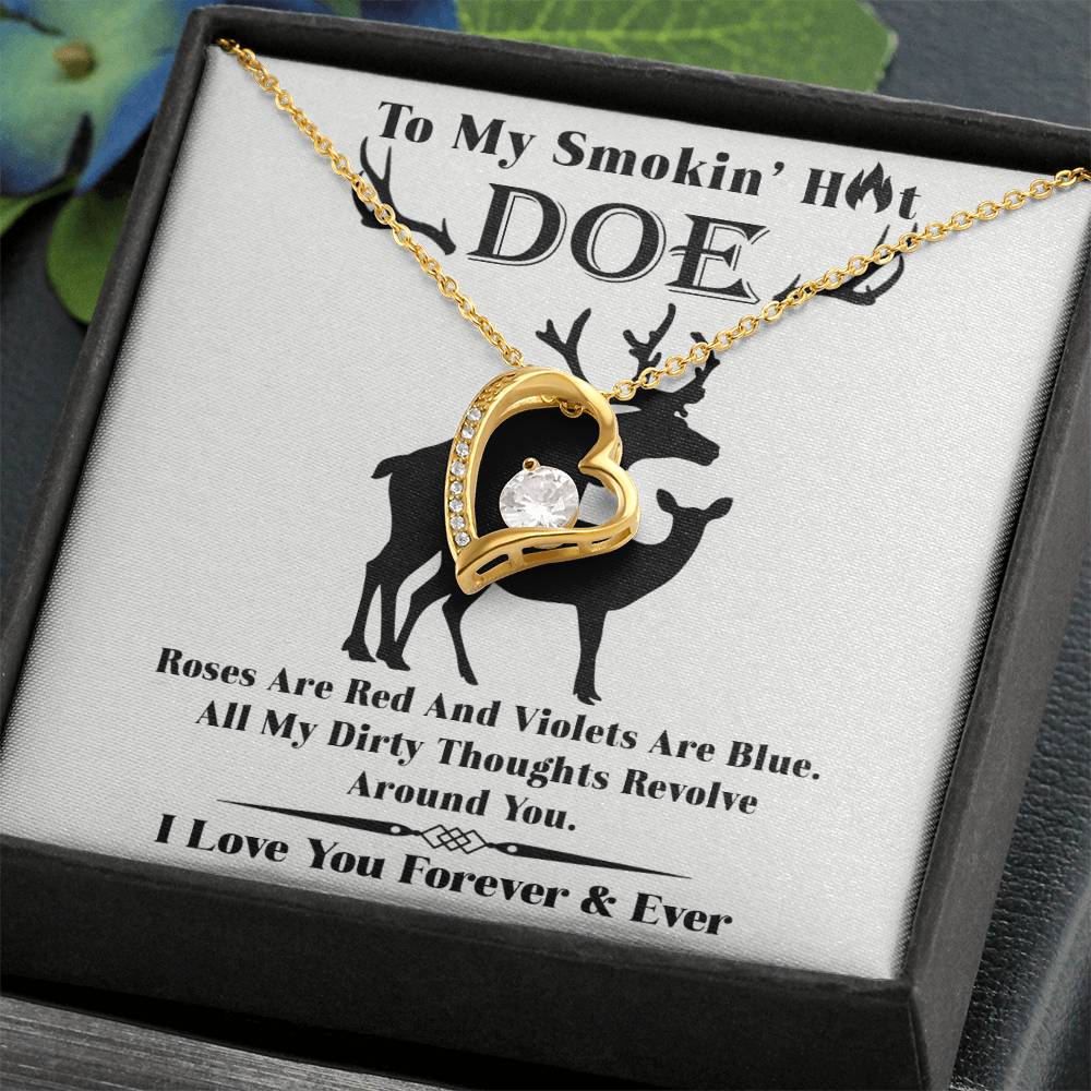 Roses Are Red - Forever Love Necklace For Her