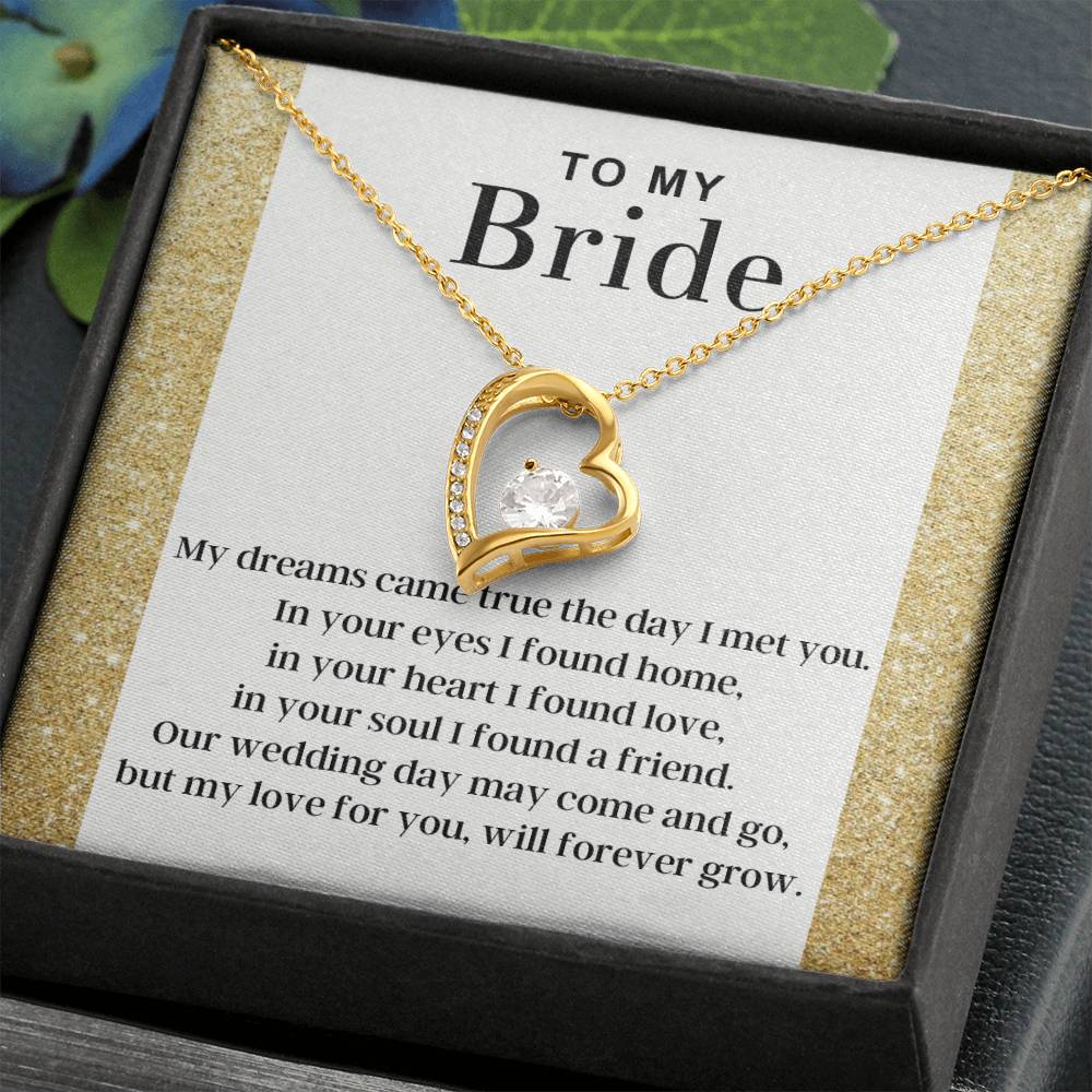 My Love For You - Forever Love Necklace For Bride
