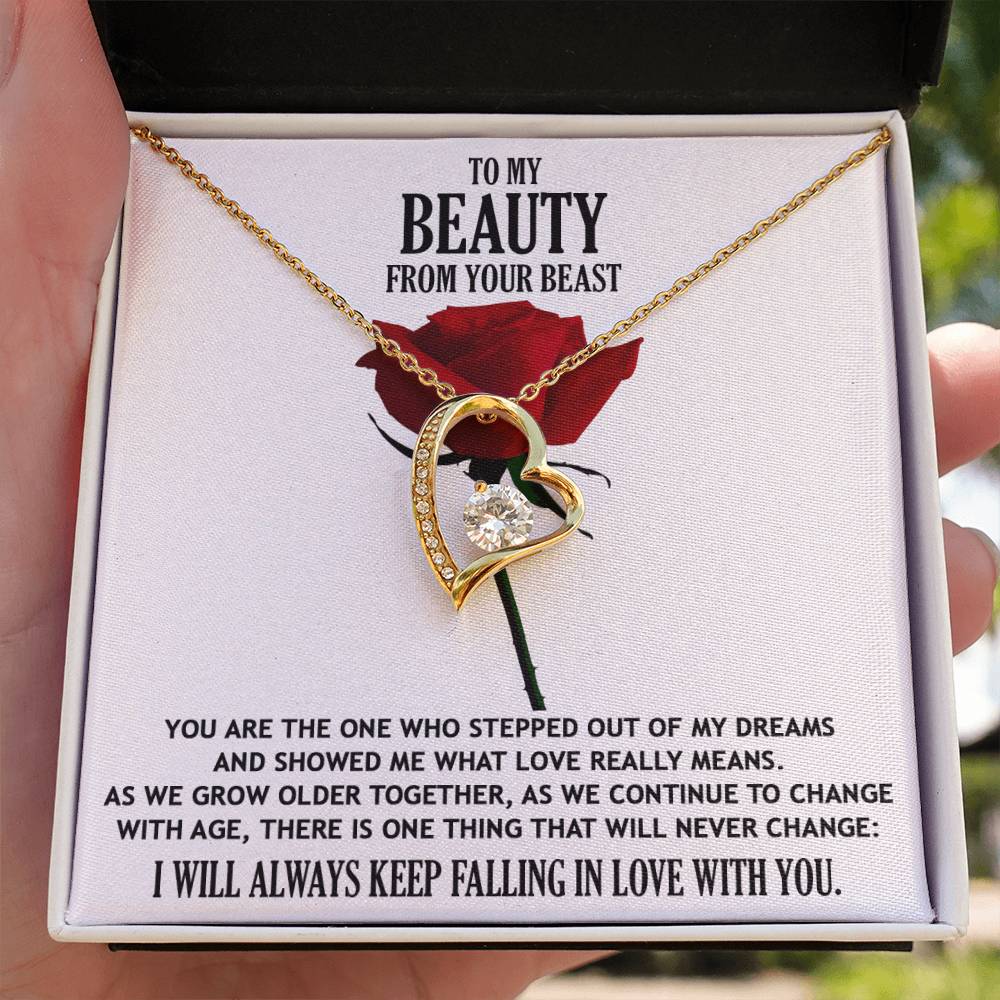 What Love Really Means - Forever Love Necklace For Your Beauty