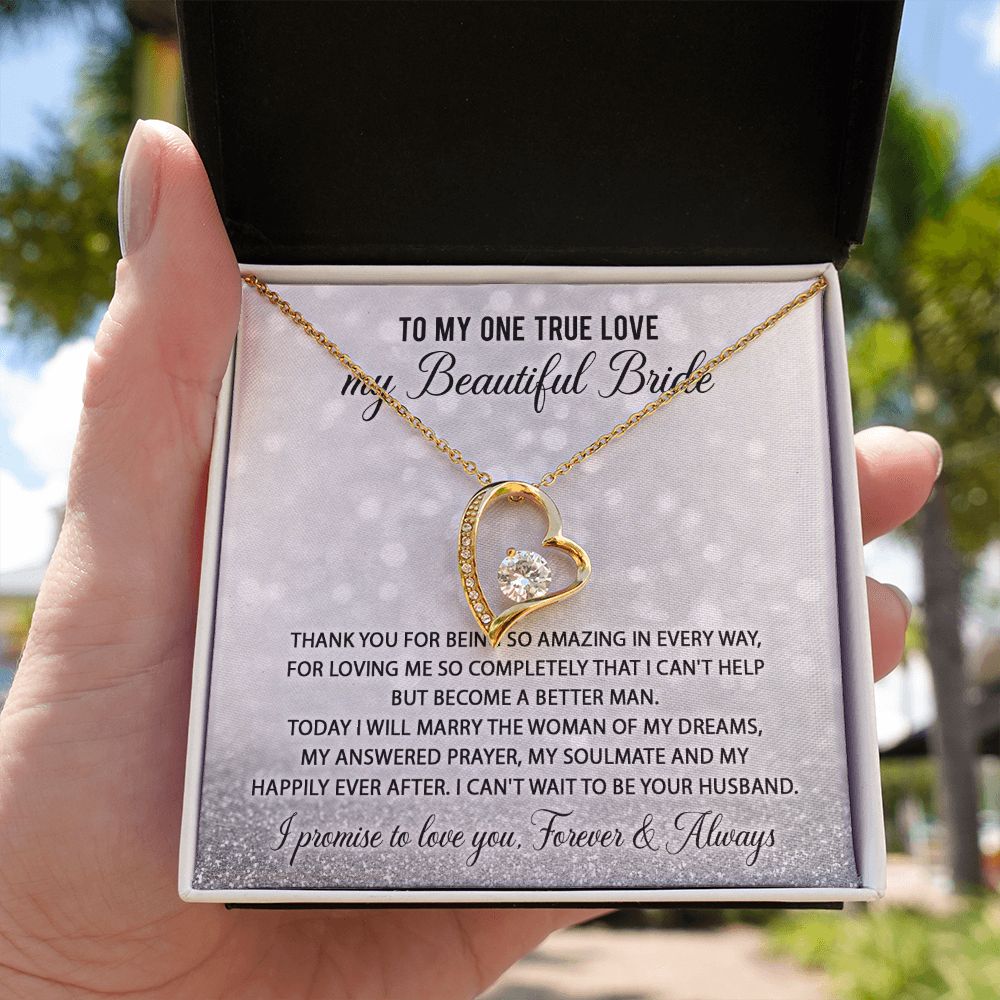 Can't Wait To Be Your Husband - Forever Love Necklace For Bride