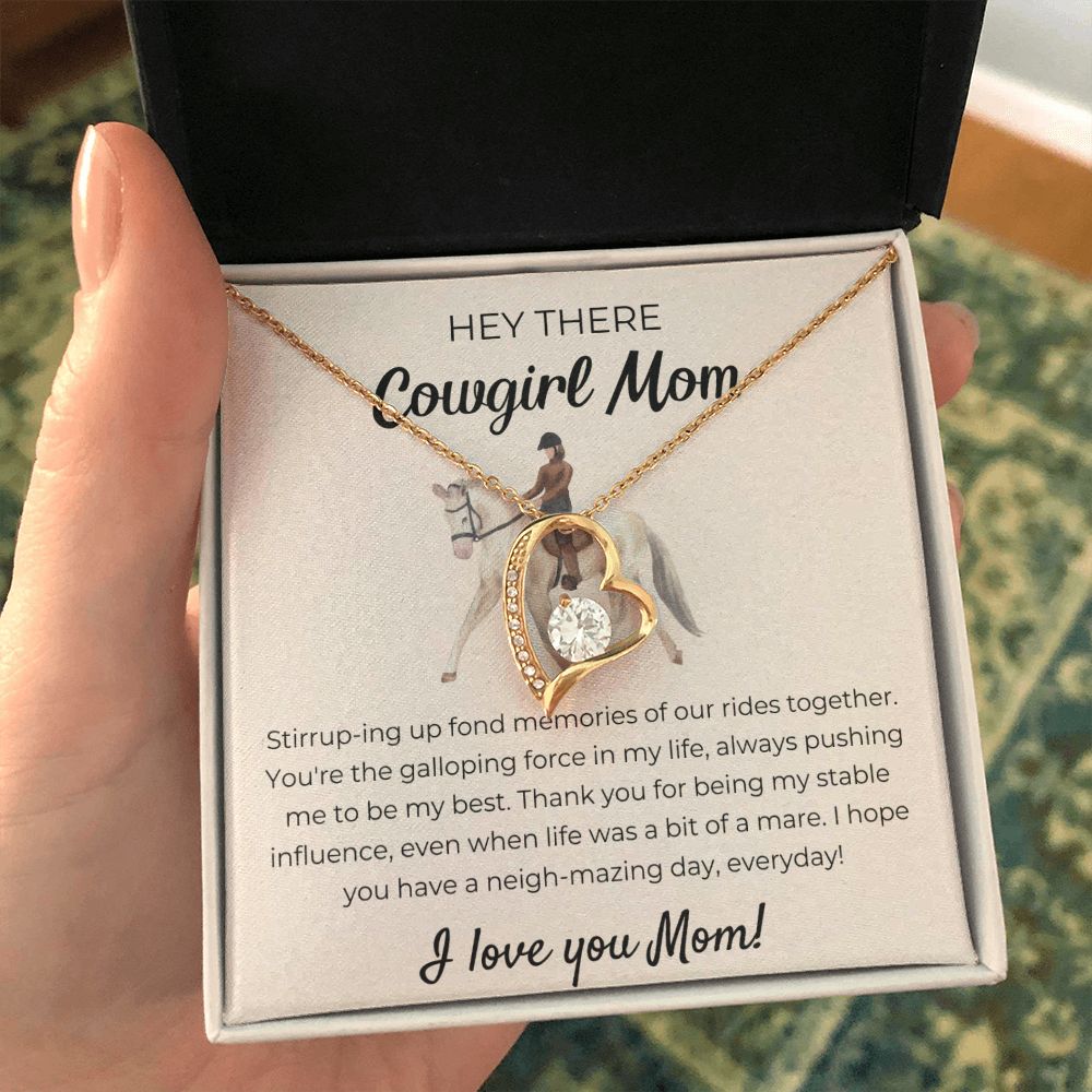 Forever Love Necklace For Cowgirl Mom