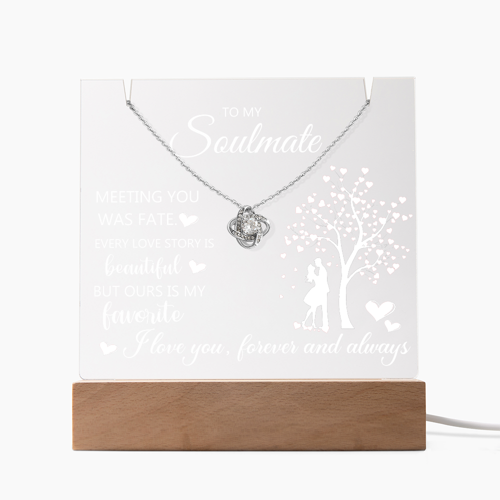 Eternal Embrace Acrylic & Necklace Set