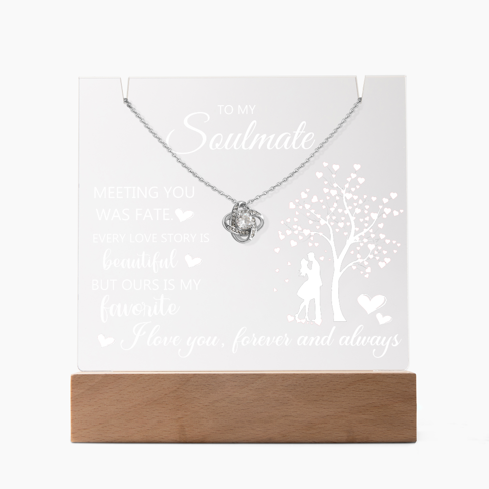 Eternal Embrace Acrylic & Necklace Set