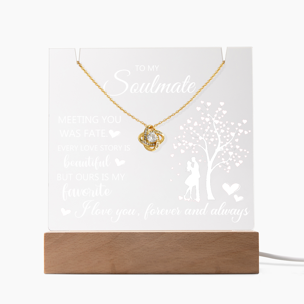Eternal Embrace Acrylic & Necklace Set