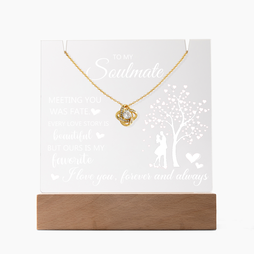 Eternal Embrace Acrylic & Necklace Set