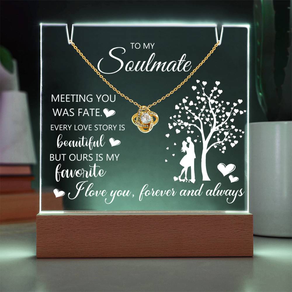 Eternal Embrace Acrylic & Necklace Set
