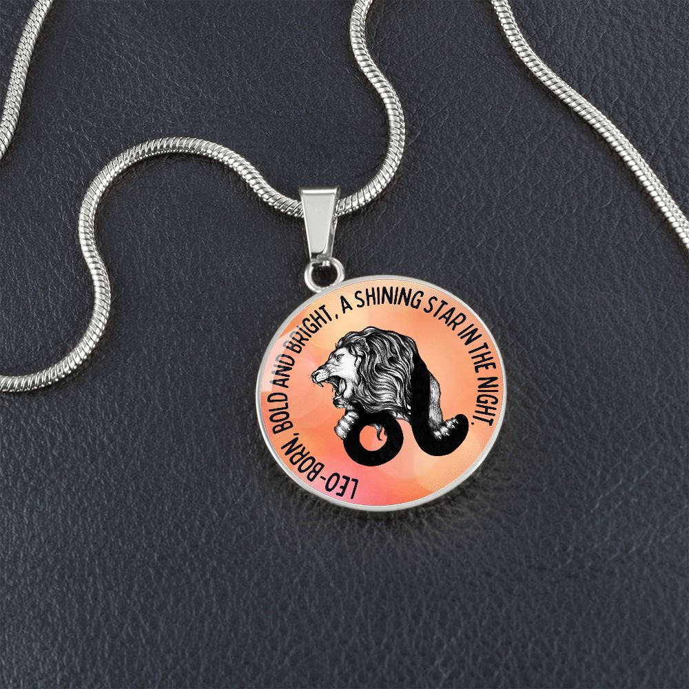 Leo Bold And Bright Graphic Pendant Necklace