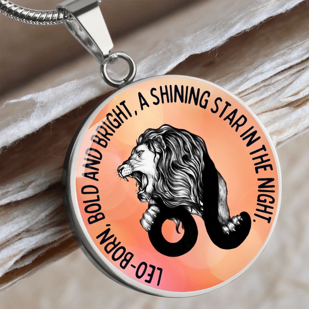 Leo Bold And Bright Graphic Pendant Necklace