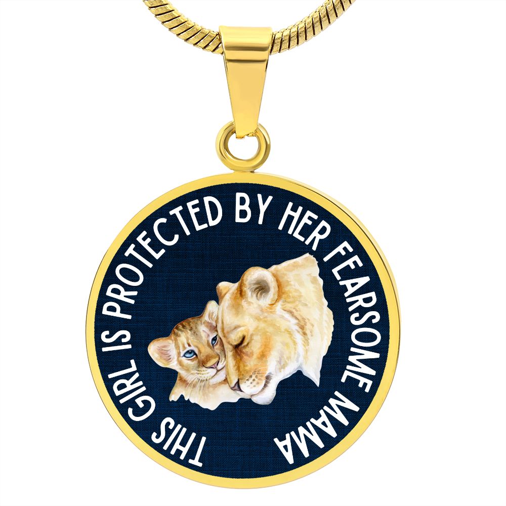 Fearsome Mama Graphic Pendant Necklace For Daughter