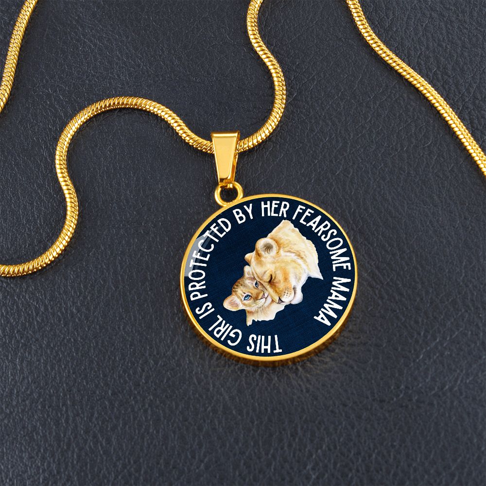 Fearsome Mama Graphic Pendant Necklace For Daughter
