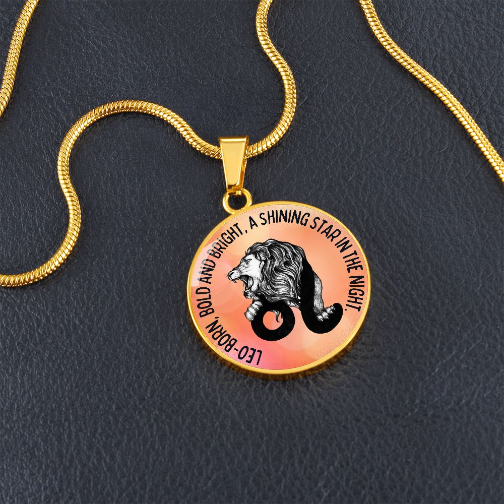 Leo Bold And Bright Graphic Pendant Necklace