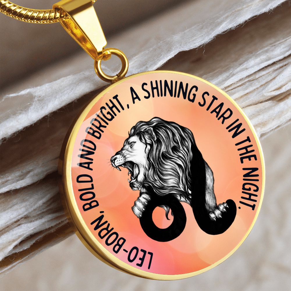 Leo Bold And Bright Graphic Pendant Necklace