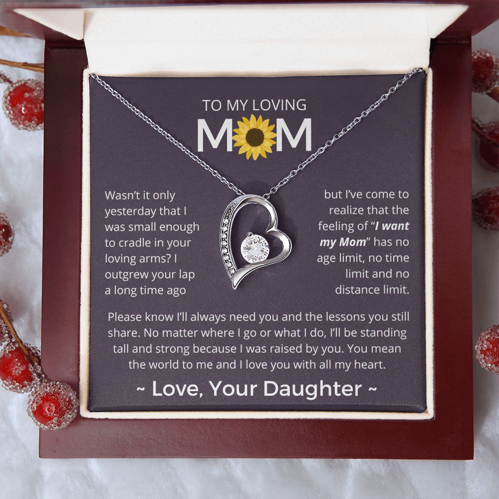 You Mean The World To Me - Forever Love Necklace For Mom