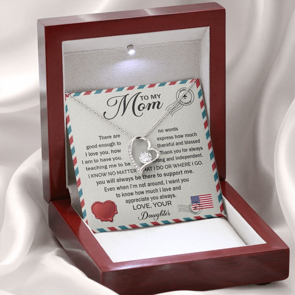 Love And Appreciate You Always - Forever Love Necklace For Mom