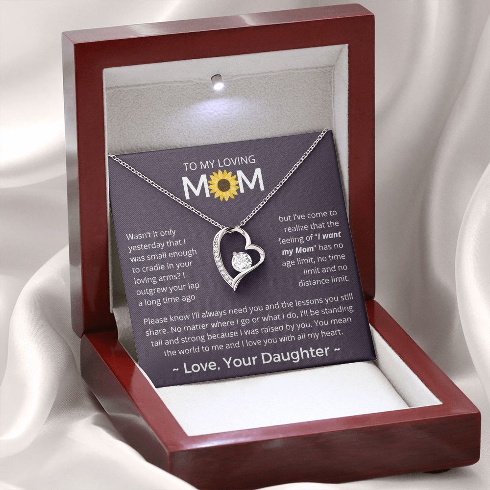 You Mean The World To Me - Forever Love Necklace For Mom