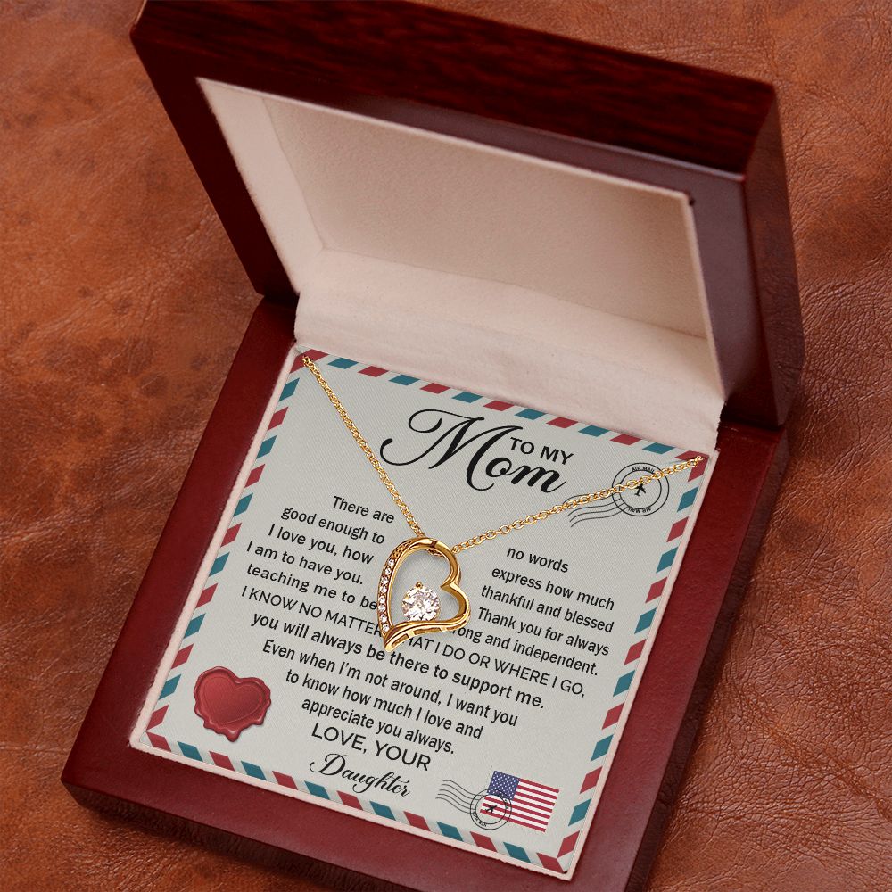 Love And Appreciate You Always - Forever Love Necklace For Mom