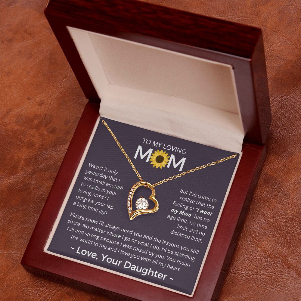 You Mean The World To Me - Forever Love Necklace For Mom