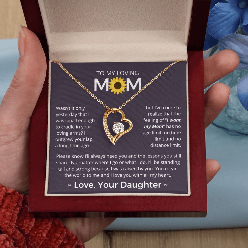 You Mean The World To Me - Forever Love Necklace For Mom