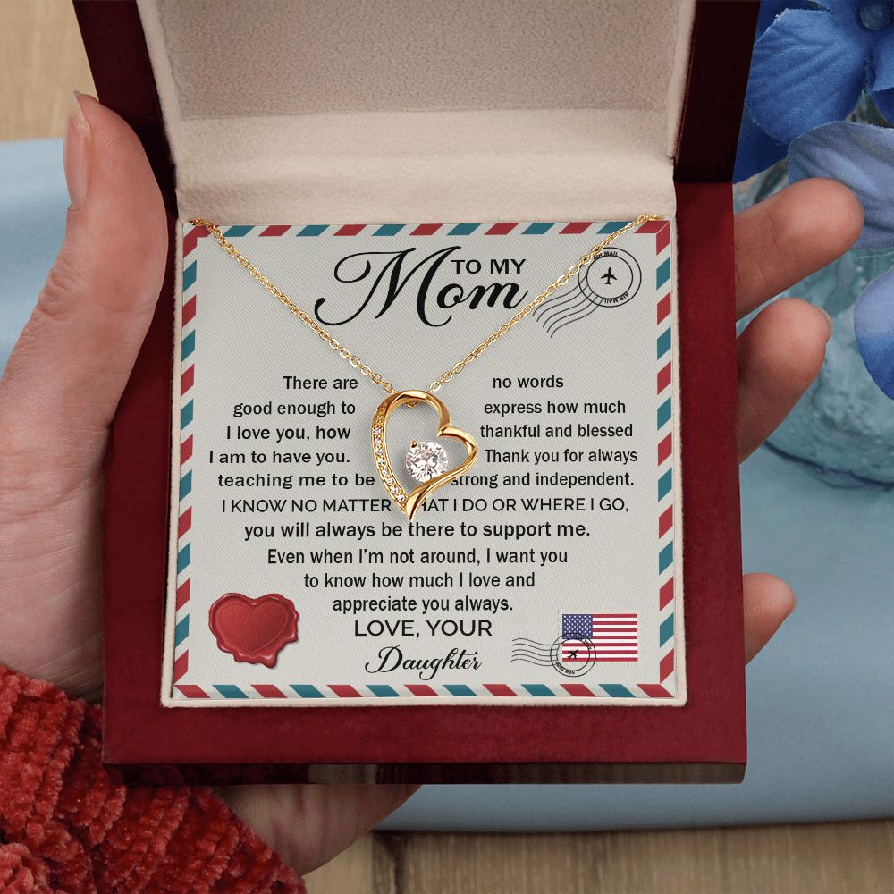 Love And Appreciate You Always - Forever Love Necklace For Mom