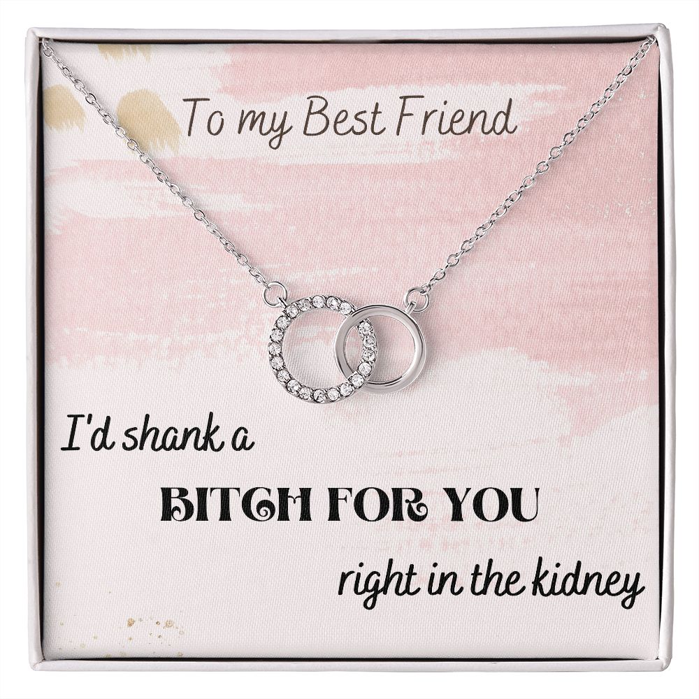 I'd Shank A Bitch For You - Perfect Pair Necklace For Best Friend