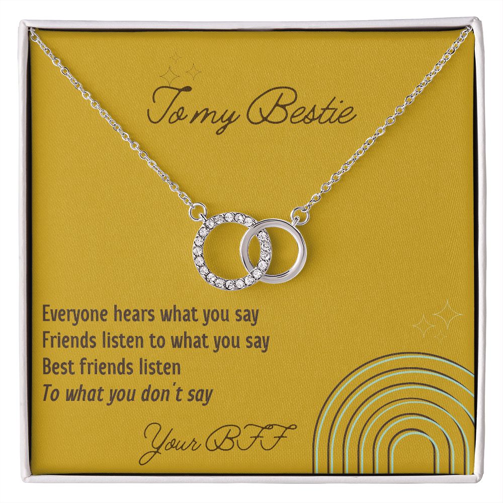 Best Friends Listen - Perfect Pair Necklace For Best Friend