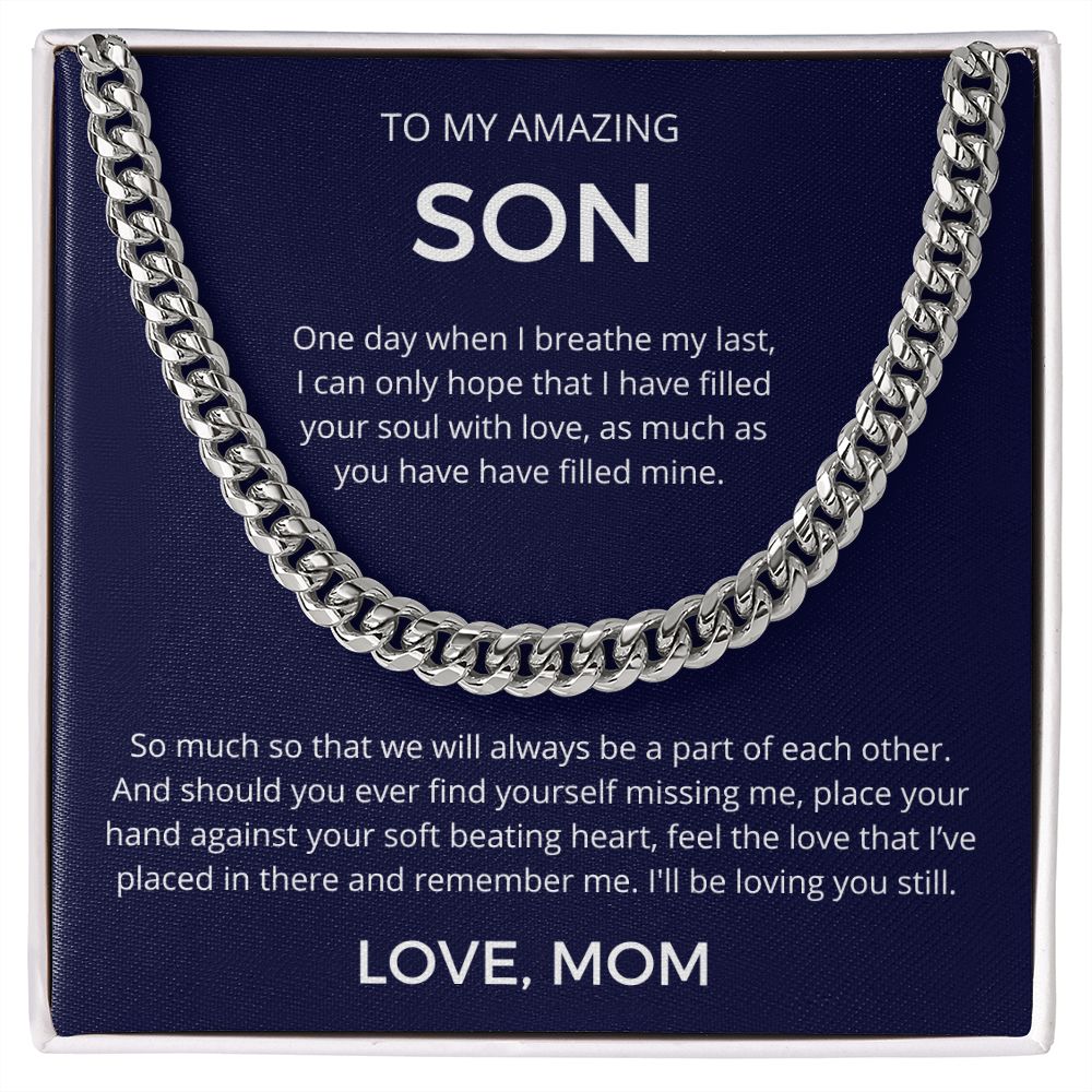 Feel The Love I've Placed In Your Heart - Length-Adjustable Cuban Link Chain
