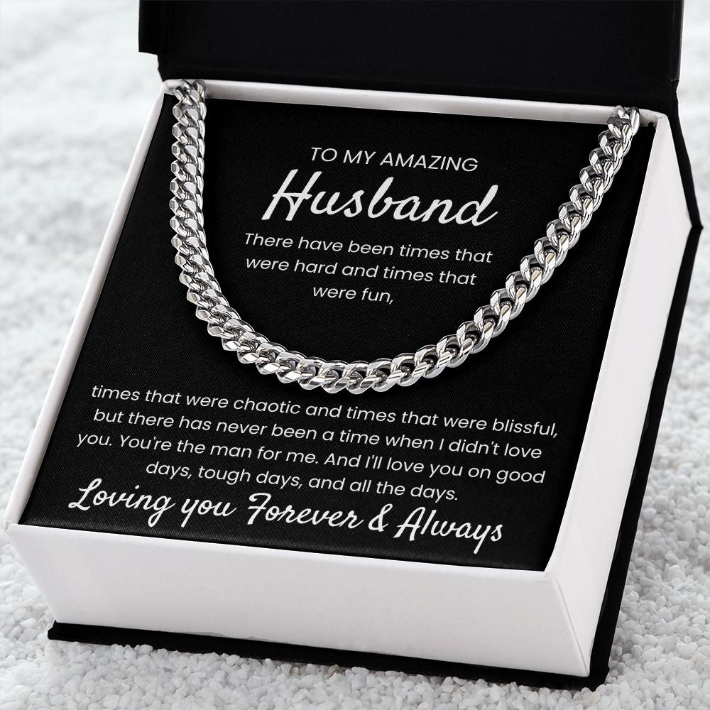 You're The Man - Length Adjustable Cuban Link Chain For Husband