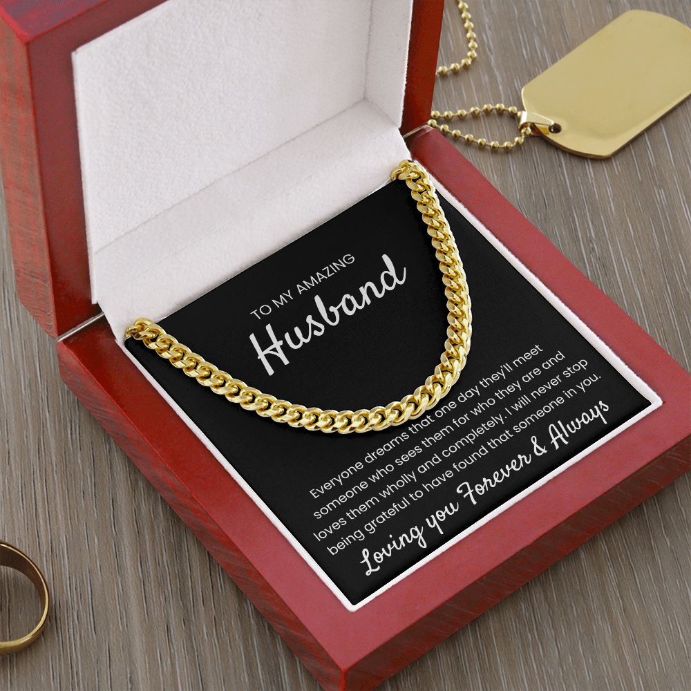 Found That Someone In You - Length Adjustable Cuban Link Chain For Husband
