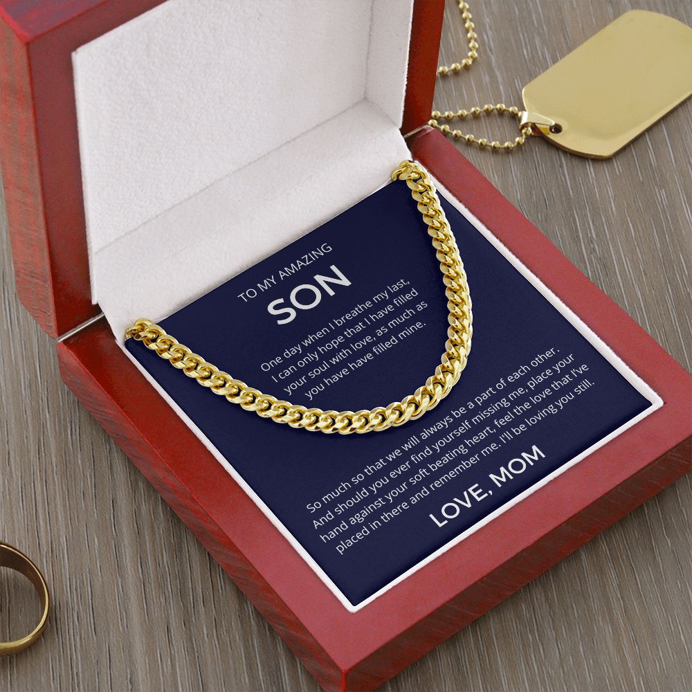 Feel The Love I've Placed In Your Heart - Length-Adjustable Cuban Link Chain