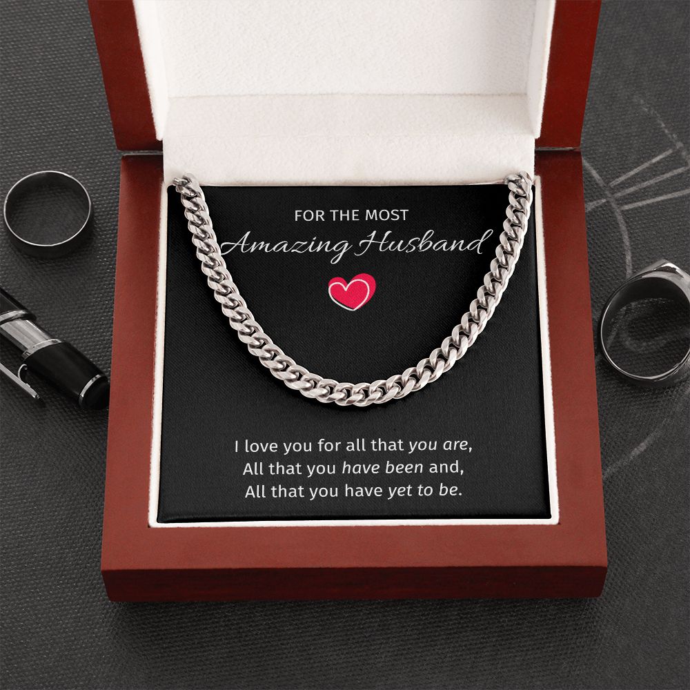 Most Amazing Husband - Cuban Link Chain For Husband