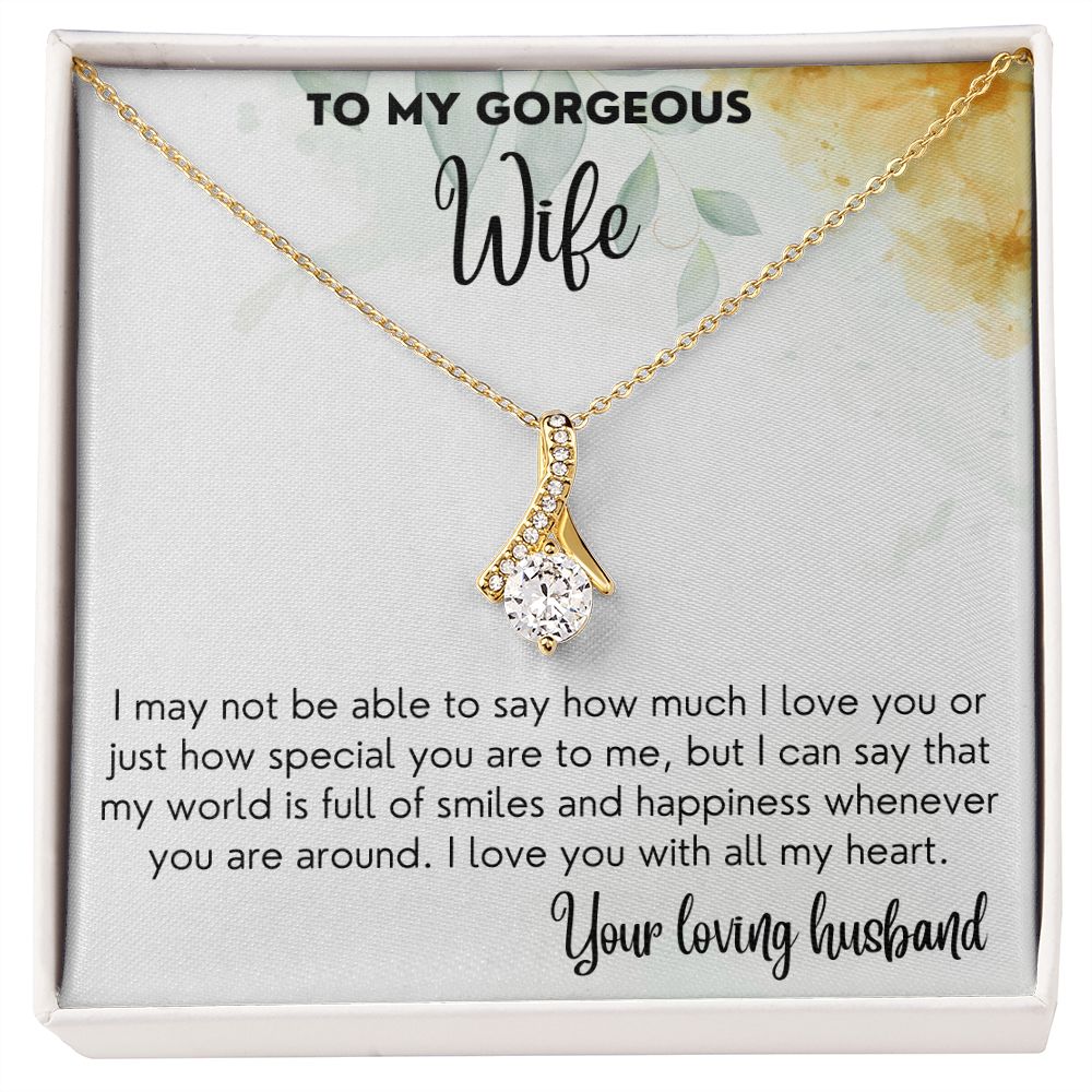 World Full Of Smiles - Alluring beauty Necklace For Wife