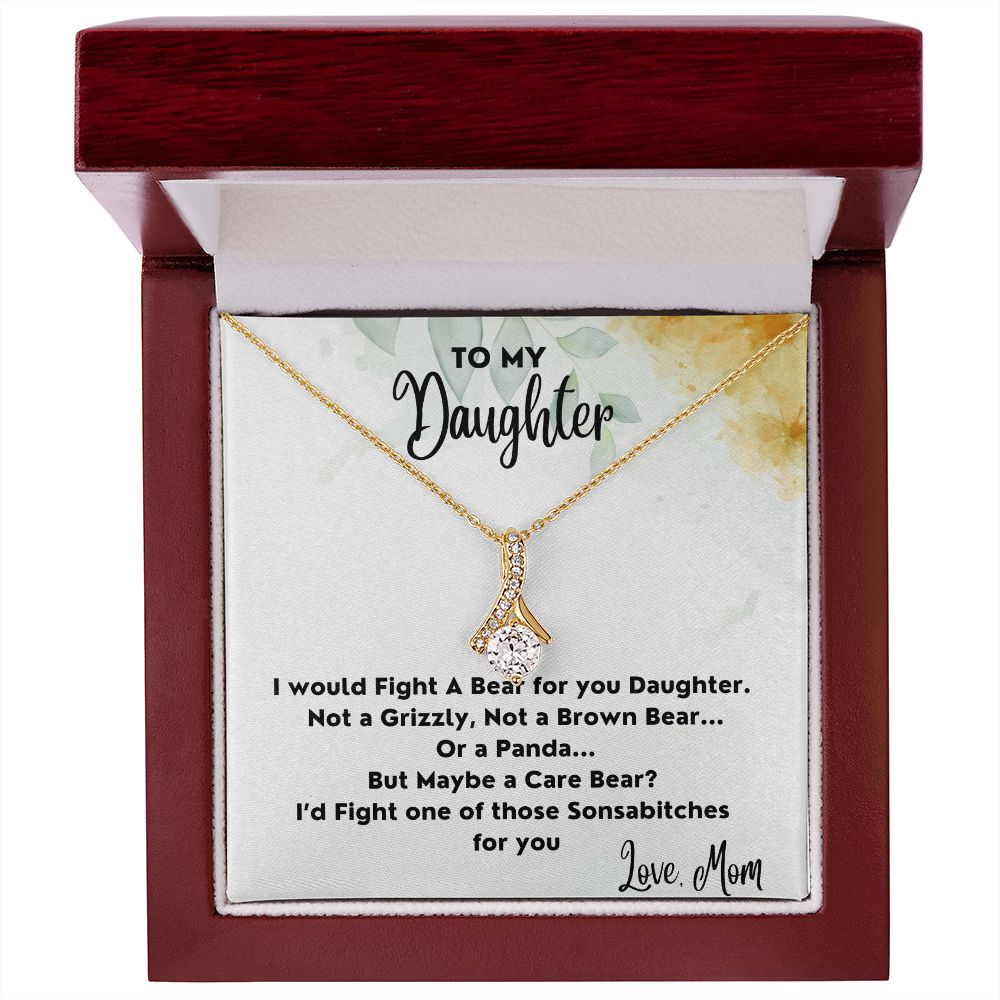 Fight A Bear For You - Alluring Beauty Necklace For Daughter