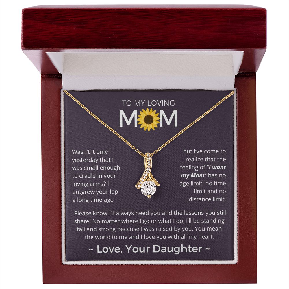 You Mean The World To Me - Alluring Beauty Necklace For Mom