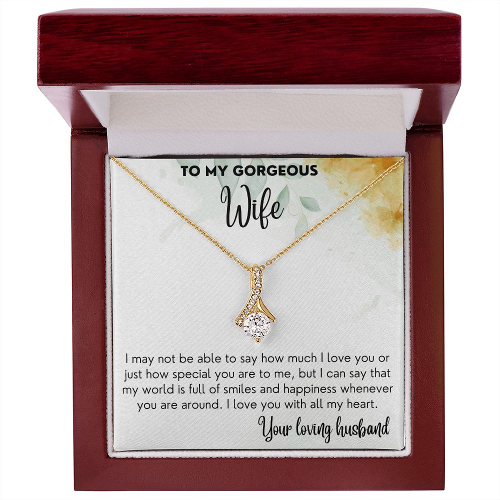 World Full Of Smiles - Alluring beauty Necklace For Wife