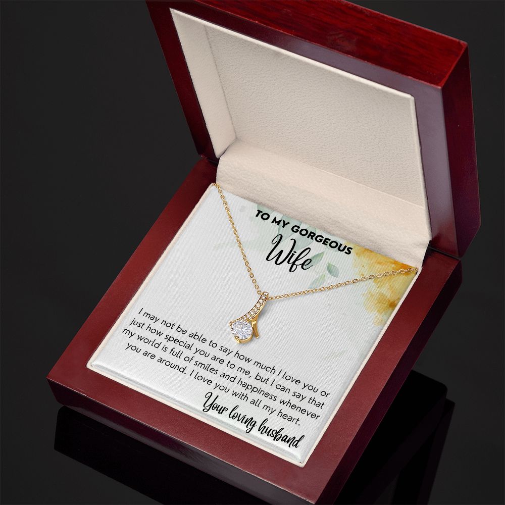 World Full Of Smiles - Alluring beauty Necklace For Wife